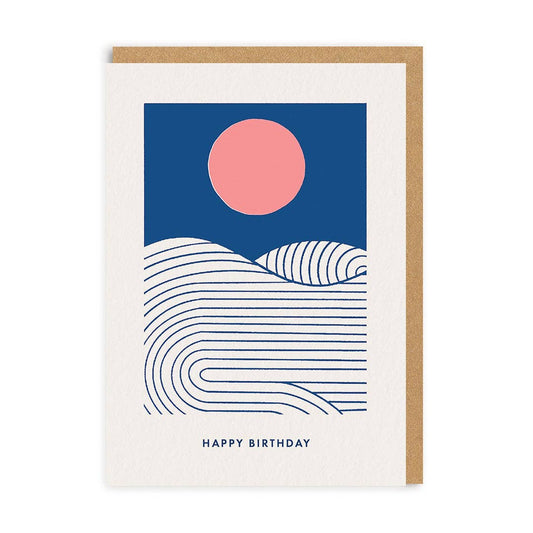 Happy Birthday Sun and Sea Greeting Card