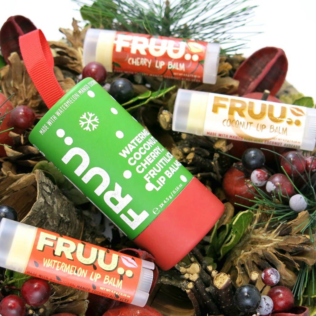 FRUU Christmas Lip Balm Trio Set